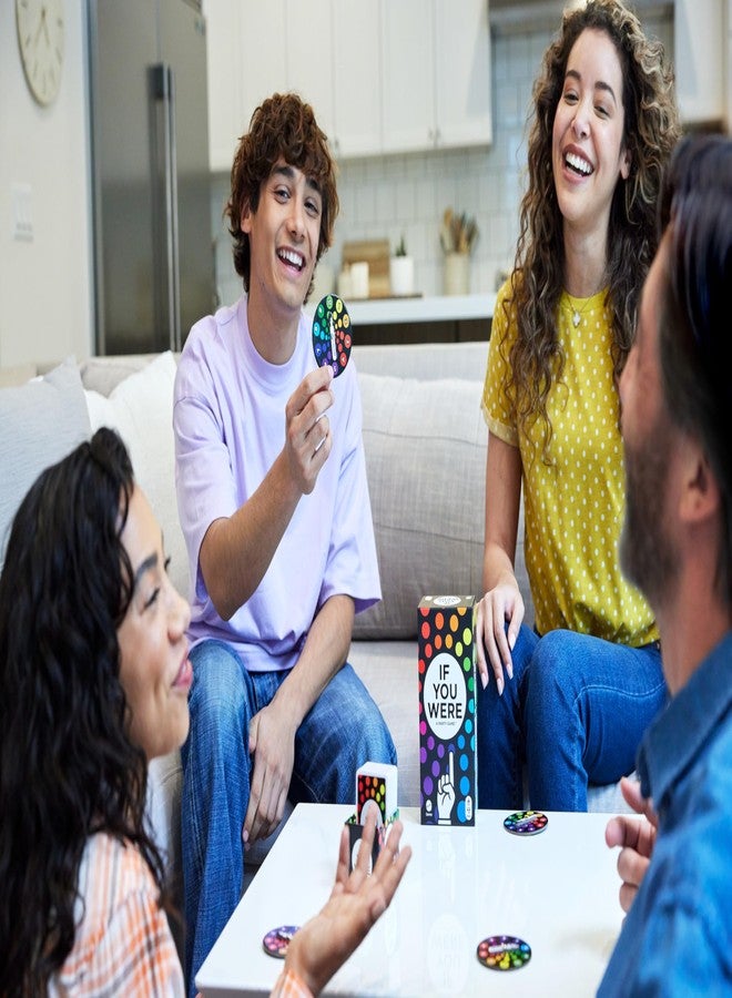 ماتيل جيمز ألعاب ماتيل: لو كنتَ لعبة جماعية، أسئلة سخيفة وتصويت بالأصابع باستخدام البطاقات والدوارات، من 3 إلى 8 لاعبين - Image 2